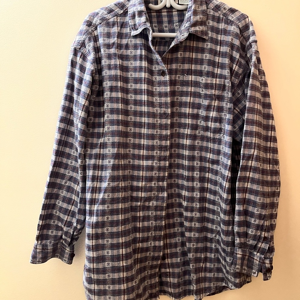Vintage Northern Reflections Plaid Button-Up Shirt